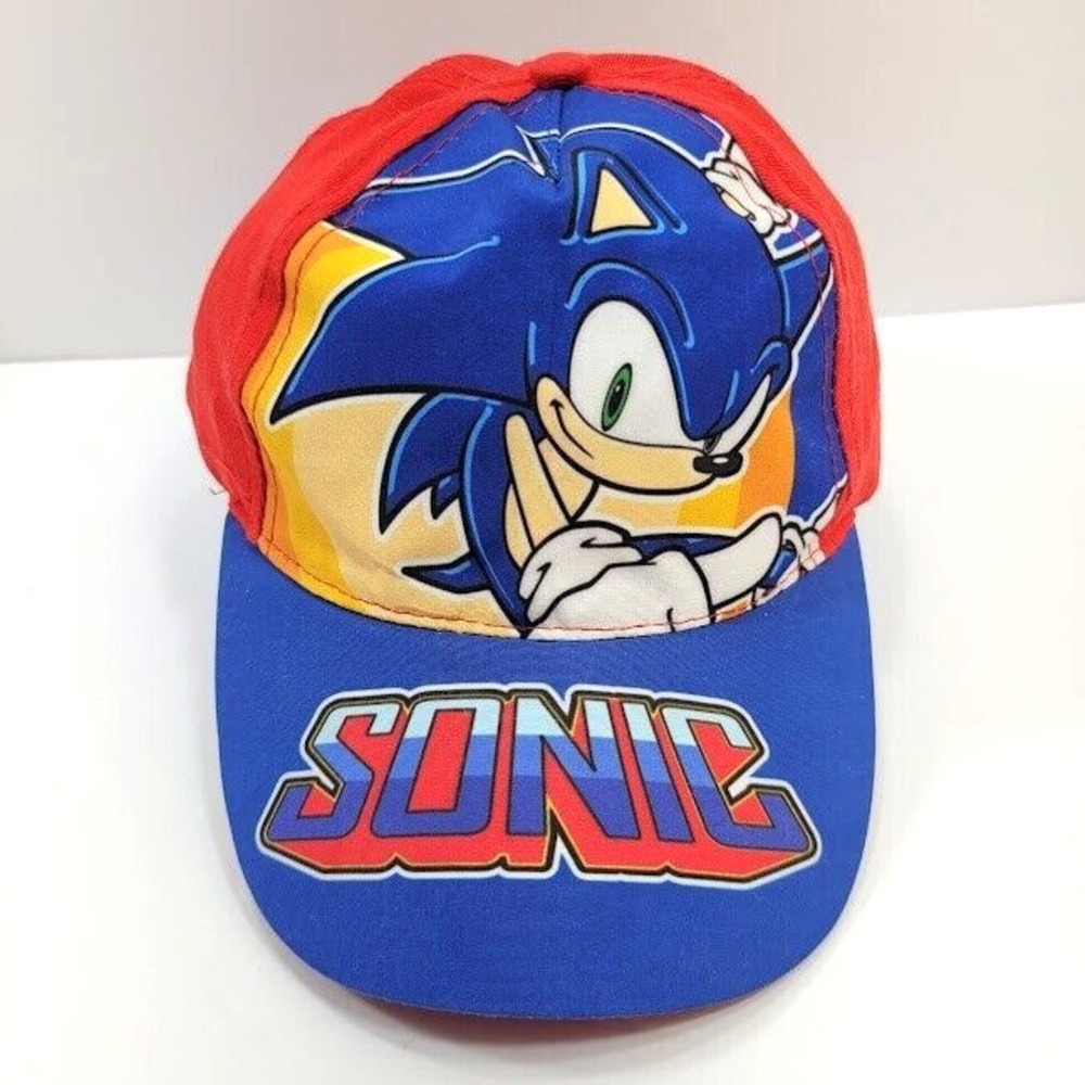 Sonic The Hedgehog Hat Cap Snap Back Kid Size